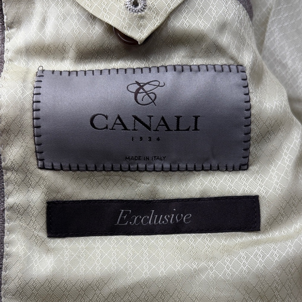 RECENT - Canali Light Brown Cashmere Silk Blend Blazer - Size 42